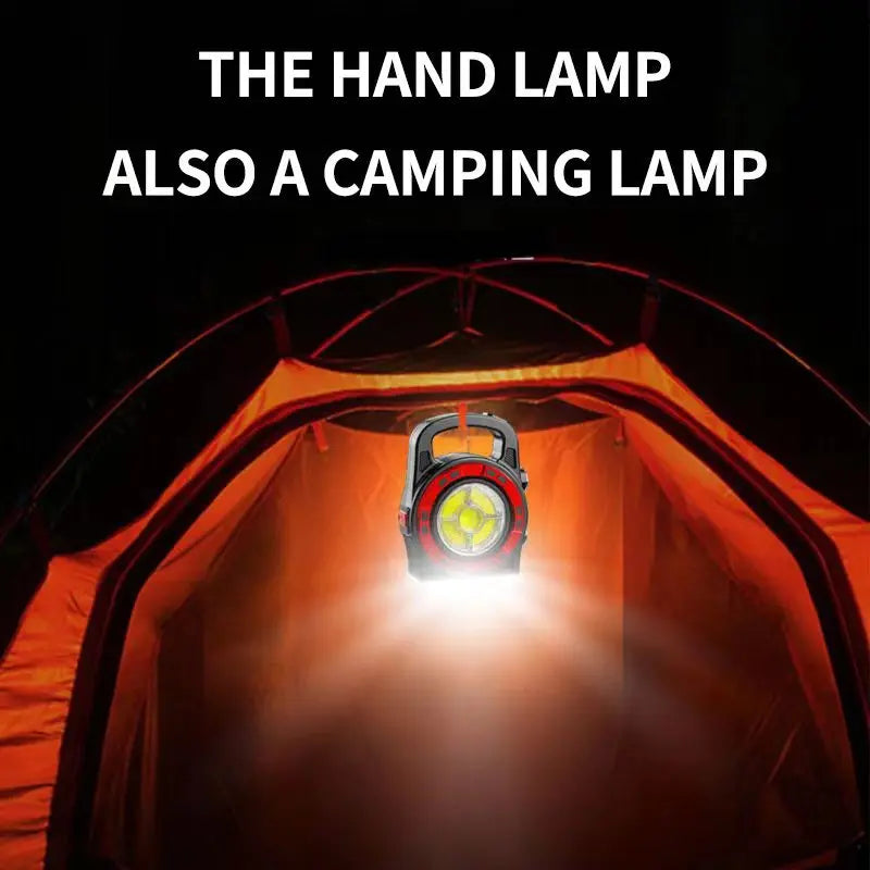 New Outdoor Lighting Led Multi-Function Camping Tent Lamp USB Charging Emergency Flashlight Searchlight Portable Lamp Leedoar