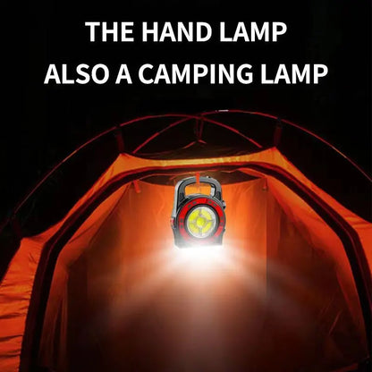 New Outdoor Lighting Led Multi-Function Camping Tent Lamp USB Charging Emergency Flashlight Searchlight Portable Lamp Leedoar