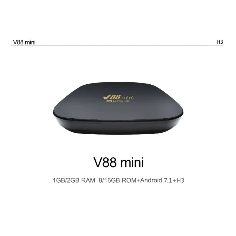 Novo V88 MINI Allwinner H3 TV Box Android 2.4G/5G WiFi Set-top Box 16G 32G 64G 128G Android10 Media Player HD TV Box Youtube IPTV 