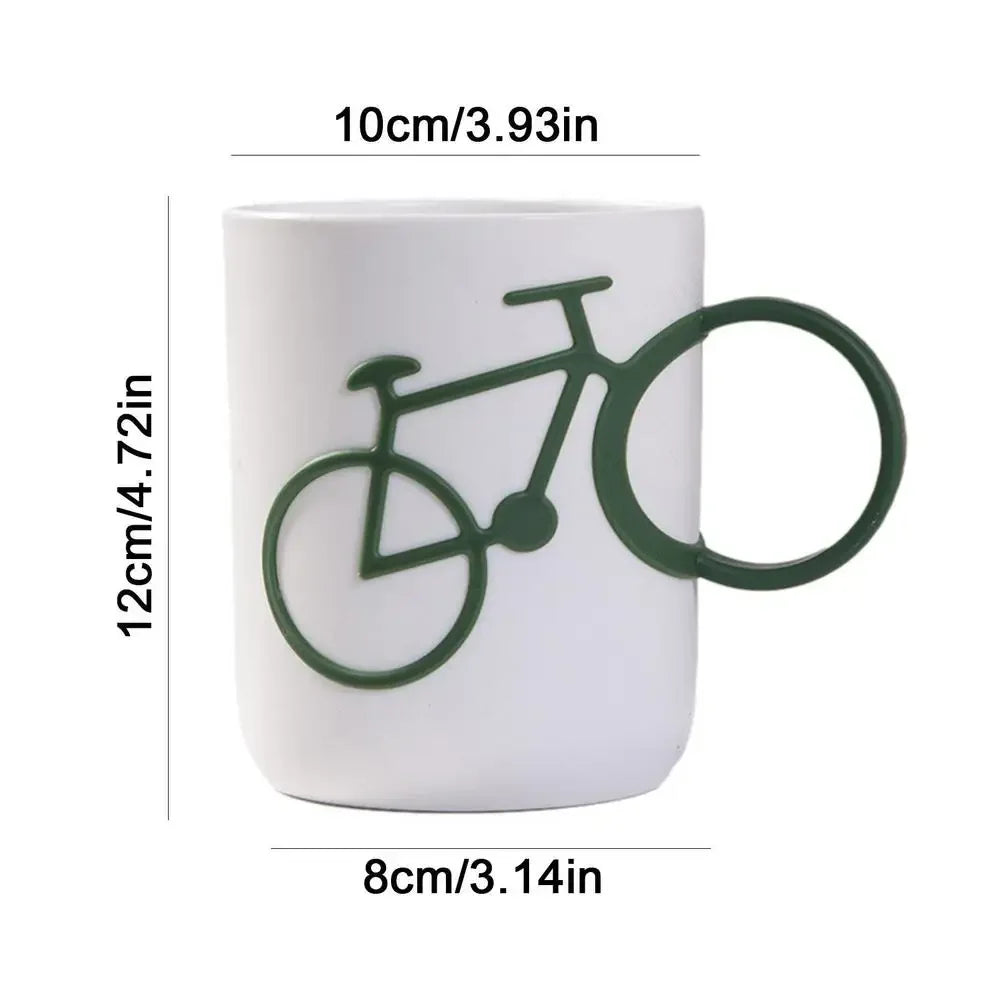 Bike Shape Bathroom Cup Reusable Bathroom Tumblers For Kid Unbreakable Toiletries Toothbrush Cup Washroom Accessories Leedoar