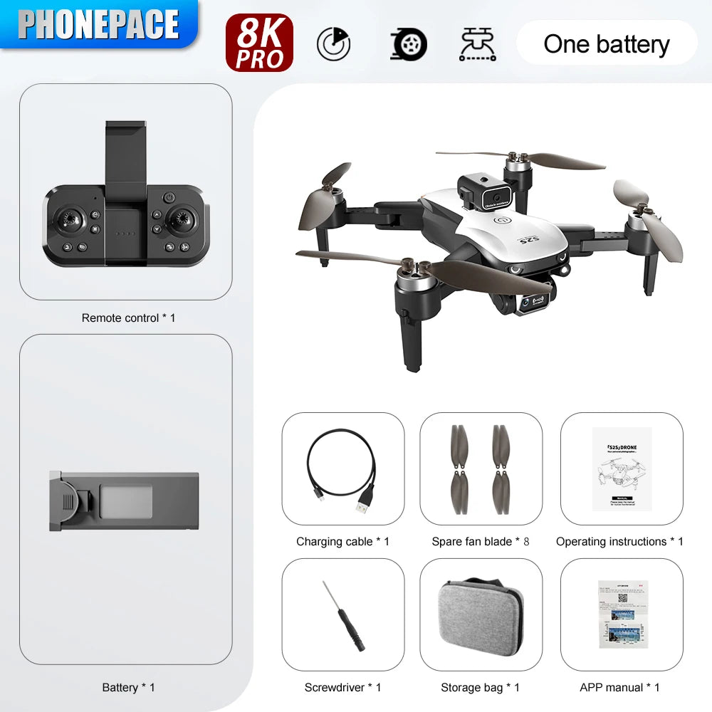 S2S 6K Drone 5G GPS Profesional HD Aerial Photography Dual-Camera Omnidirectional Obstacle Brushless Avoidance Quadrotor Leedoar