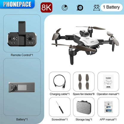 S2S 6K Drone 5G GPS Profesional HD Aerial Photography Dual-Camera Omnidirectional Obstacle Brushless Avoidance Quadrotor Leedoar