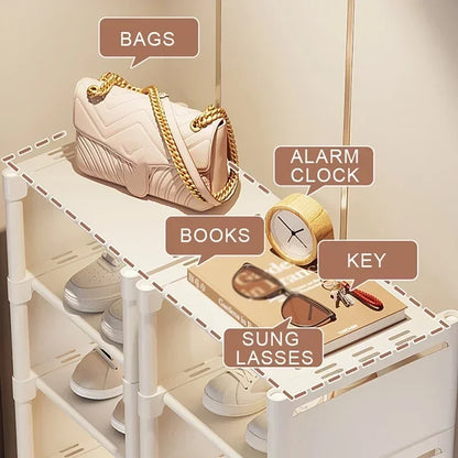 5/6/7/8 Layers Shoes Organizer Women's Luxury Belt Bag Grade Recommended Mall Cabinet Shoe-shelf Shoerack Living Room Cabinets Leedoar