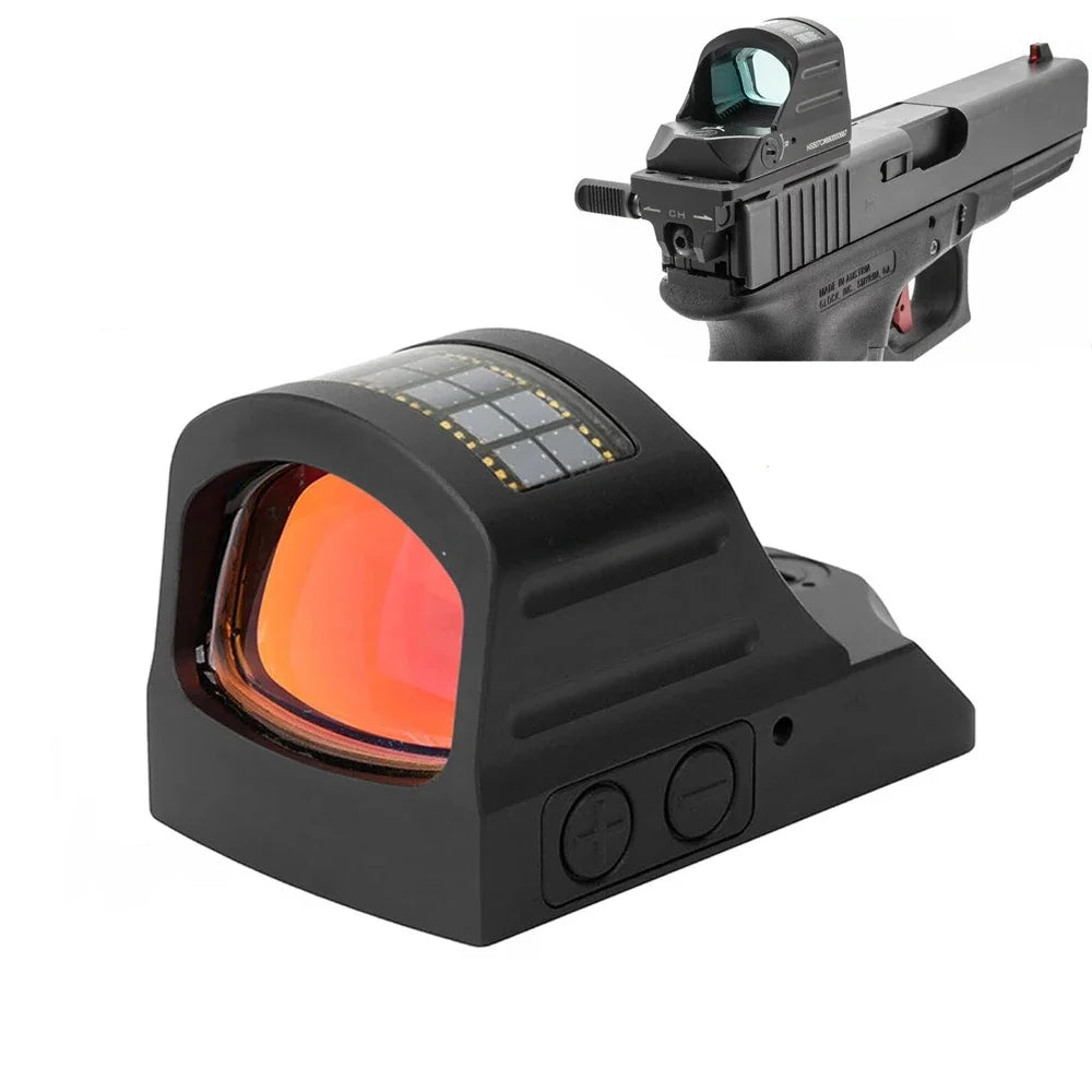 Tactical HS 507C Red Dot Sight For Pistol Airsoft Rifle Mini Scope Tactical Hunting/Exoskeleton Bracket For Glock & 20mm Rail Leedoar