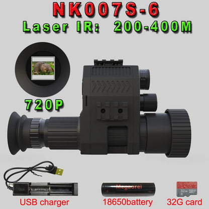 Digital Hunting Camera Laser IR Night Vision Scope Monocular 1080P 400M Travel Infrared Camcorder Support Photo Video Recording Leedoar