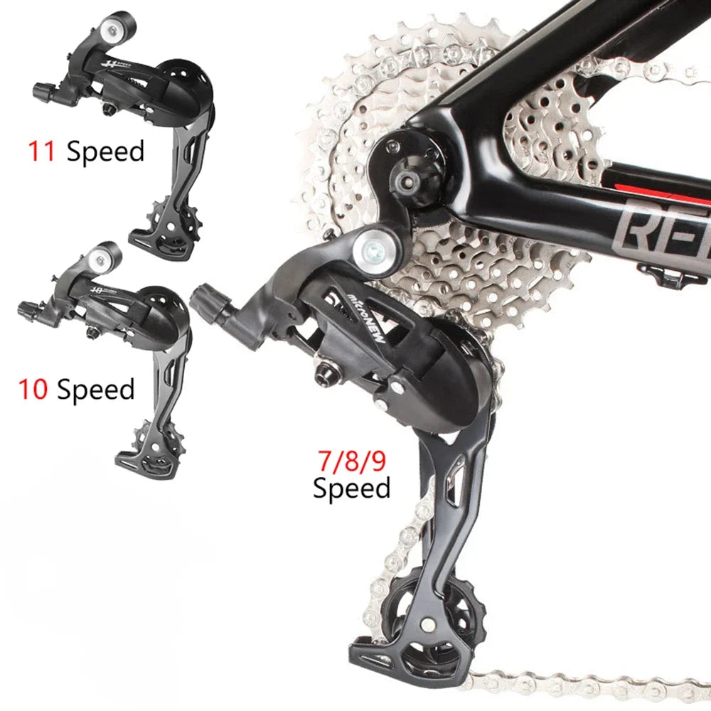 MTB Bicycle Rear Derailleur 7/8/9 10 11  Speed Change Gear for Mountain Bike Back Transmission Mechanical Gear Shifting Device Leedoar