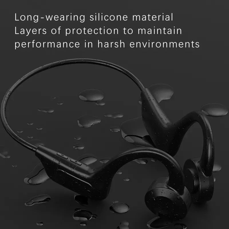 Bone Conduction Audifonos VG02 Sports Headphone  Wireless Earphone Tws True 5.1 Blue-tooth Earbuds Stereo Waterproof Headset Leedoar