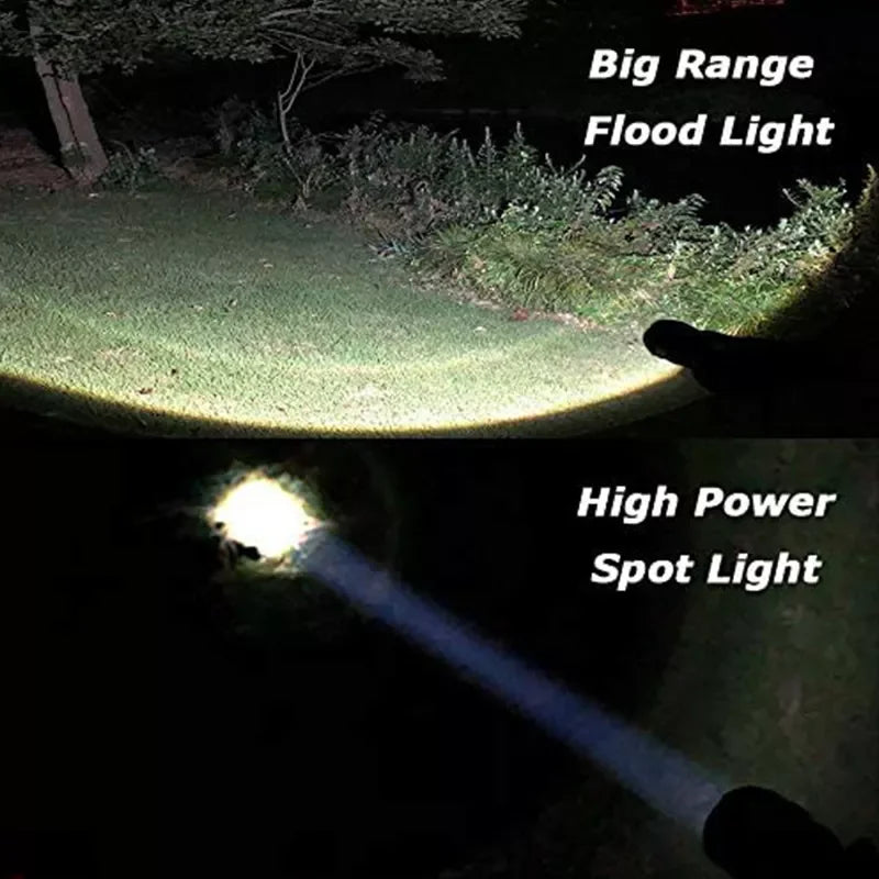 LED Glare T6 Camping Charging Telescopic Zoom L2 High-Power Flashlight Outdoor Camping Work Maintenance Light Leedoar