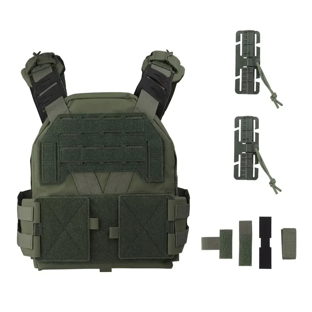 KZ Tactical Vest Plate Carrier Hunting Vest Comfort Lightweight Utility MOLLE Quick Release Agilit Army Airsoft Military Gear Leedoar