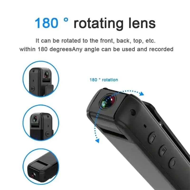 1080P High-definition Night Vision Mini WiFi Hotspot Camera Magnetic Outdoor Sports DV Motion Camera Law Enforcement Recorder Leedoar