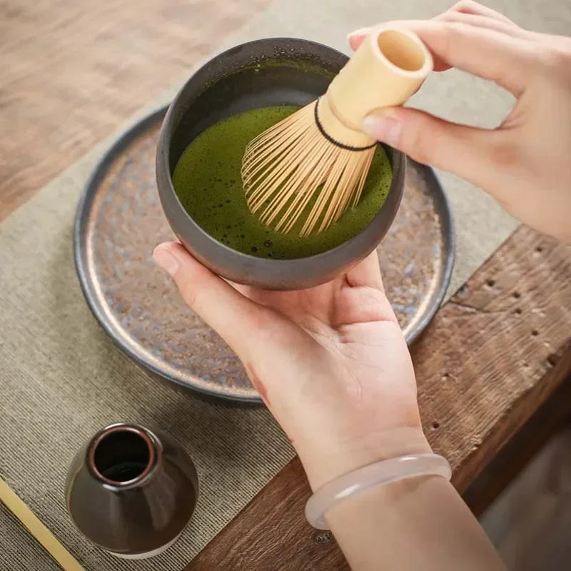 Matcha Tea Brush Baiben Li Song Dynasty Tea Ordering BlenderTool Matcha Bowl Bamboo Stand Tea Dial Stirring Brushes Bamboo Brush Leedoar