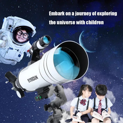 40070 Telescopios profesionales 333.35X para niños con visión nocturna, visión del universo, la luna, las estrellas, el espacio profundo, monocular refractivo HD