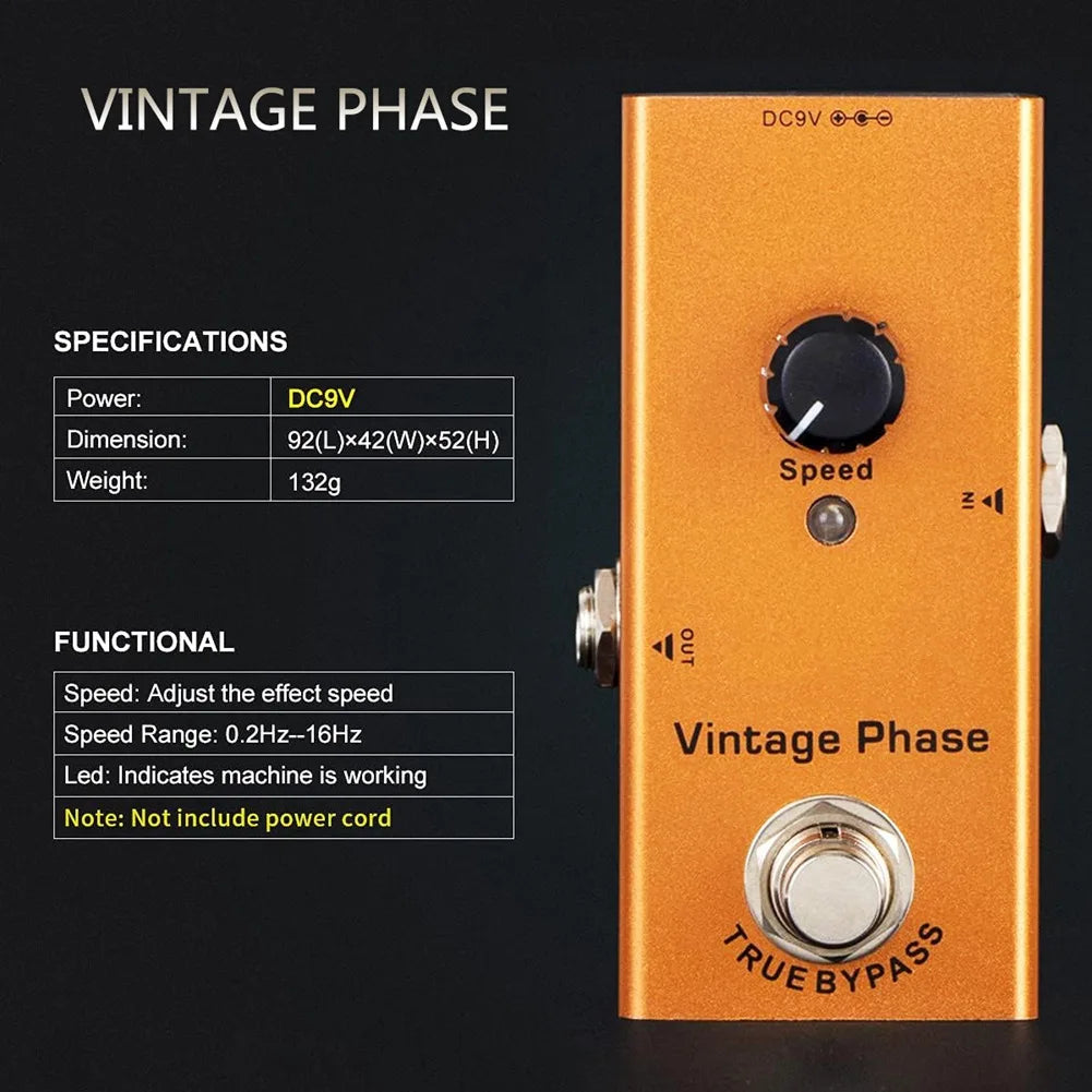 Portable Electric Guitar Stompbox Mini Effect Pedals Electric Guitar Accessories with A Variety of Effects Leedoar