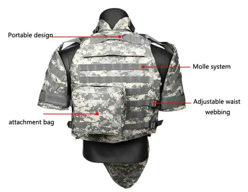 Men's Tactical Mole OTV Airsoft Assault Battle Vest Military Survival Armor Equipment Outdoor Hunting Vest Leedoar