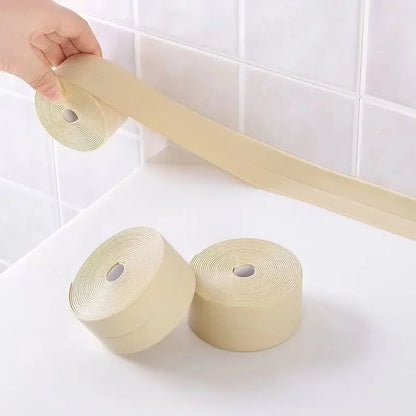 3.2M PVC Waterproof Self-adhesive Wall Sticker Sink Stove Crack Strip Kitchen Bathroom Corner New Sealant Strip Adhesive Tape Leedoar