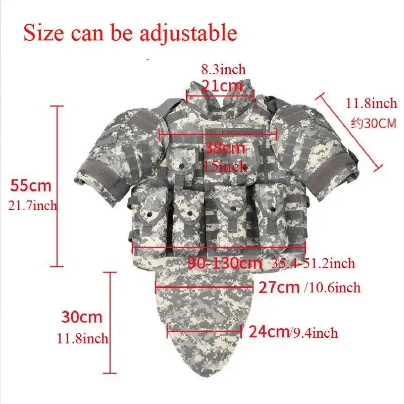 Men's Tactical Mole OTV Airsoft Assault Battle Vest Military Survival Armor Equipment Outdoor Hunting Vest Leedoar