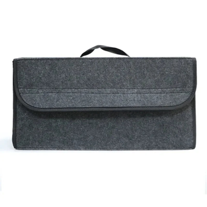 Car Trunk Storage Box  High-Quality Felt Storage Box Car Storage Foldable Iarge Capacity Portable Fireproof Car Woolen Soft Tool Leedoar