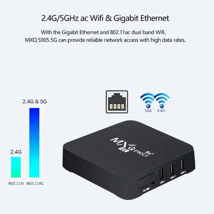 MXQ Pro RK3229 Smart TV BOX Android 10.1 Dual WiFi 16GB 256GB 3D Youtube Media Player 4K Set Top Box Global Version Leedoar