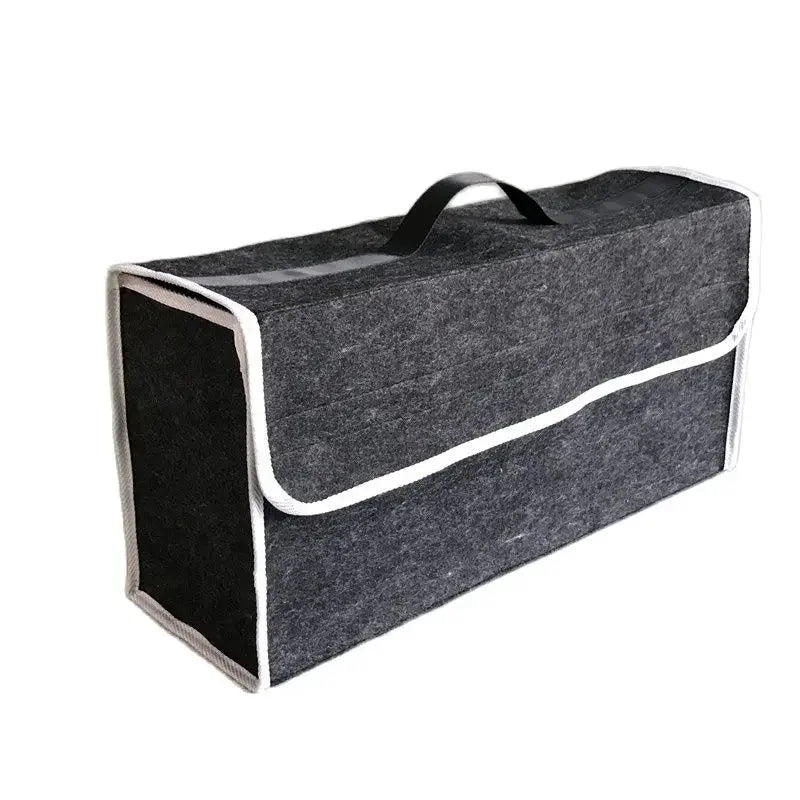 Car Trunk Storage Box  High-Quality Felt Storage Box Car Storage Foldable Iarge Capacity Portable Fireproof Car Woolen Soft Tool Leedoar