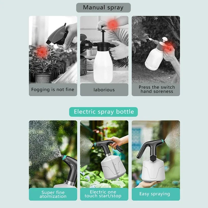 Agriculture Electric Pesticide Garden Watering Spray Disinfection Filling Sprayer Adjustable Nozzle Garden Irrigation Tools Leedoar