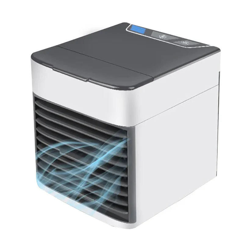 Ventilador de aire acondicionado Nuevo mini aire acondicionado USB Portátil y móvil Humidificador Ventilador eléctrico refrigerado por agua para escritorio doméstico 