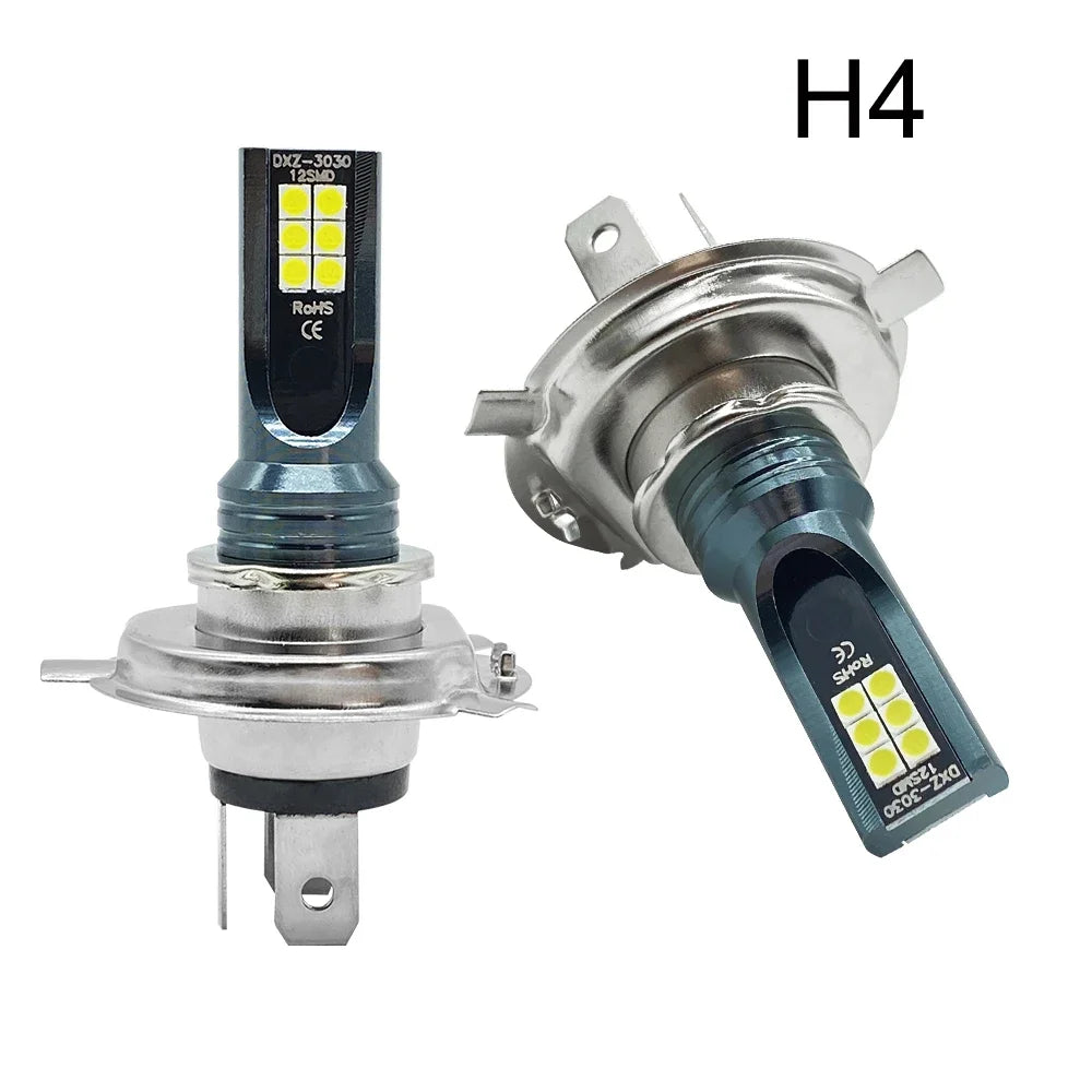 2Pcs LED Headlight H1 H3 H4 H7 H8 H10 H11 H16 Car Fog Light Bulbs 9005 9006 Auto Driving Running Lamps 2000LM 110W 12V Leedoar