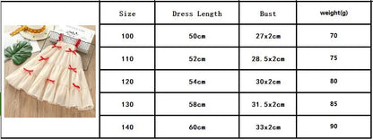 2024 Children GirlsSummer  Sweet Dress Baby Girls Bow  Princess Dresses Leedoar