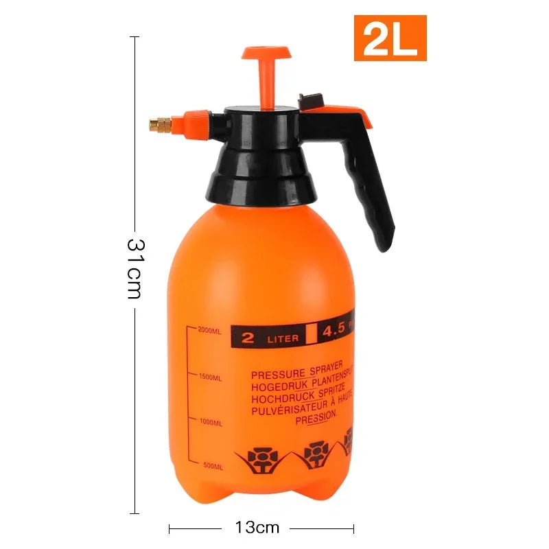 1/2/3L Hand Pressure Water Sprayer Trigger Air Pump Garden Disinfection Sprayers Spray Bottle Car Cleaning Sprayer Watering Can Leedoar