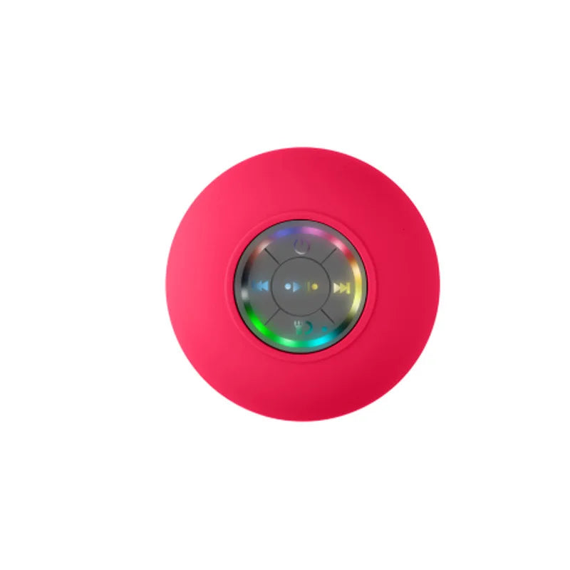 Mini alto-falante Bluetooth à prova d'água para banheiro, áudio sem fio, alto-falantes de chuveiro, luz RGB para telefone, barra de som, alto-falante para carro, mãos livres 