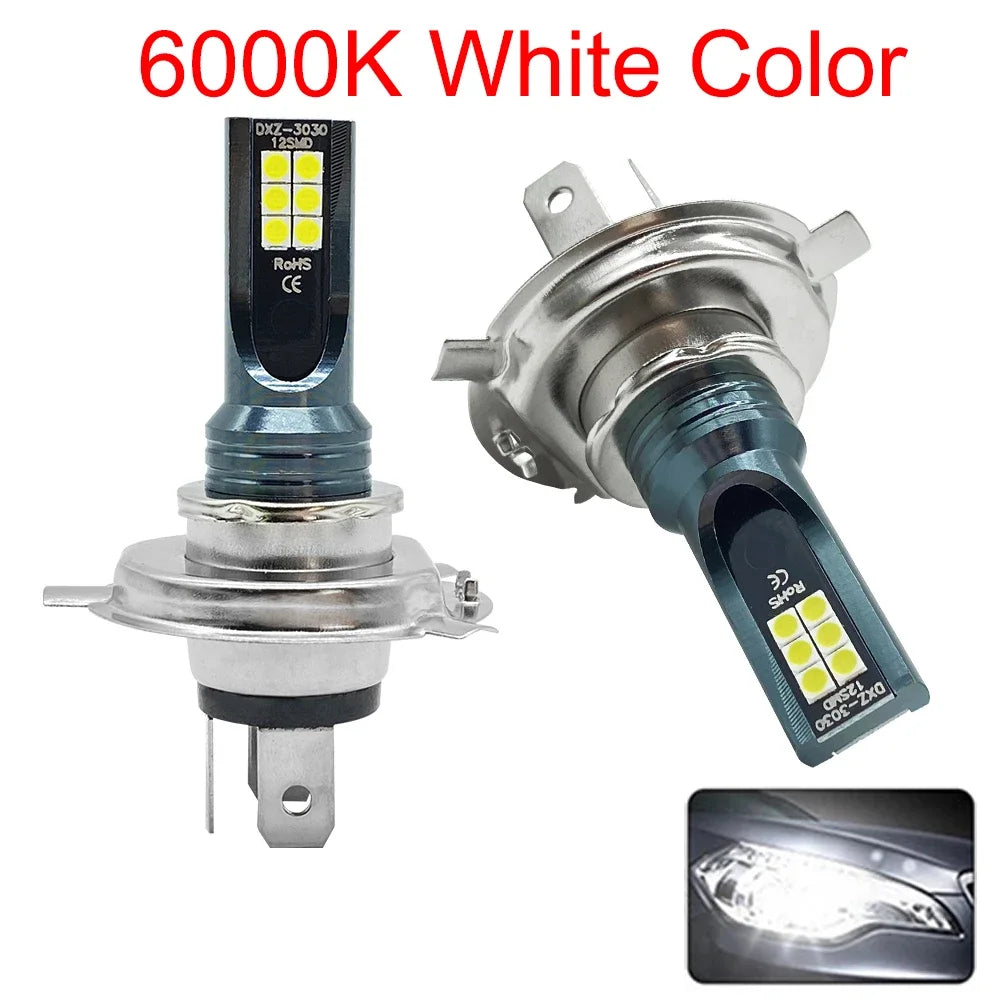 2Pcs LED Headlight H1 H3 H4 H7 H8 H10 H11 H16 Car Fog Light Bulbs 9005 9006 Auto Driving Running Lamps 2000LM 110W 12V Leedoar