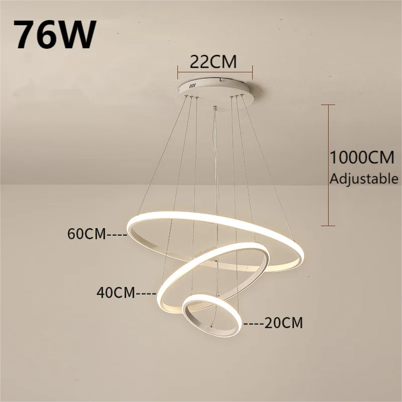 Design moderno pingente de luz lustre luxo hotel decoração para casa lâmpada pendurada círculo redondo led lustres 220v