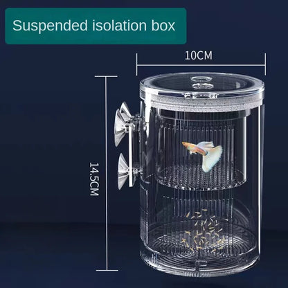 Fish Tank Isolation Box Incubation Box Peacock Fish Phoenix Tail Breeding Box Small Fish Fry Outside Non Acrylic Spawning Room Leedoar