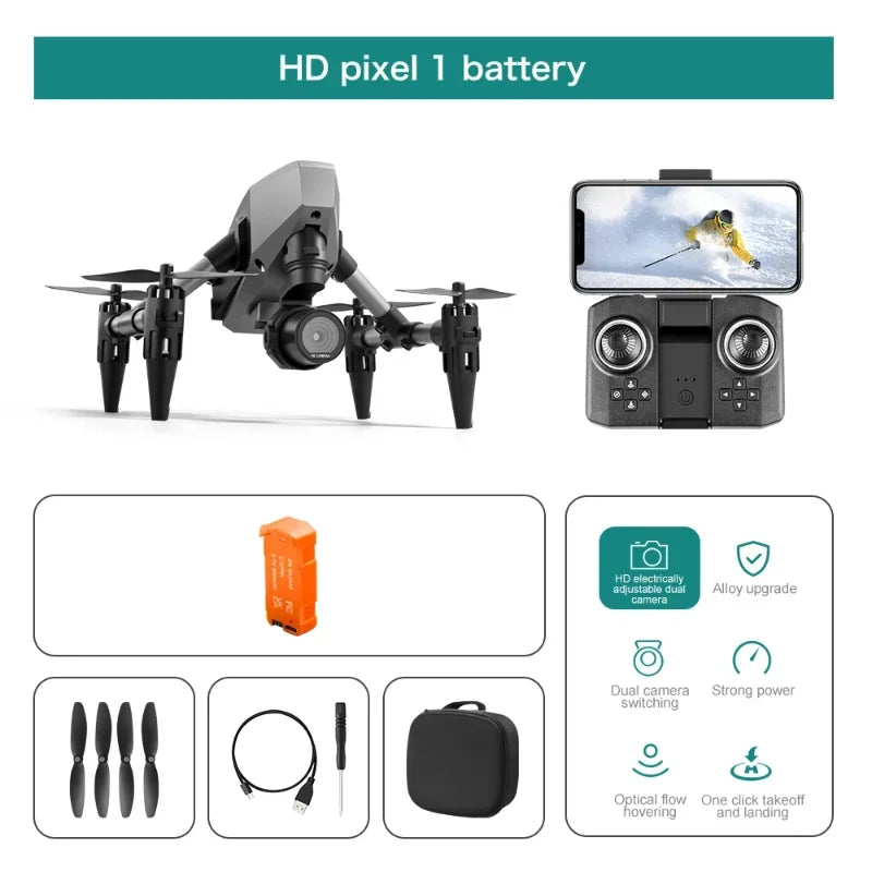 2024 Novo XD1 Mini Drone Com Câmera 4K Helicóptero RC Gesto Detecção com ESC Dron RC Avião Quadrocopter Controle Remoto Brinquedo Presente 