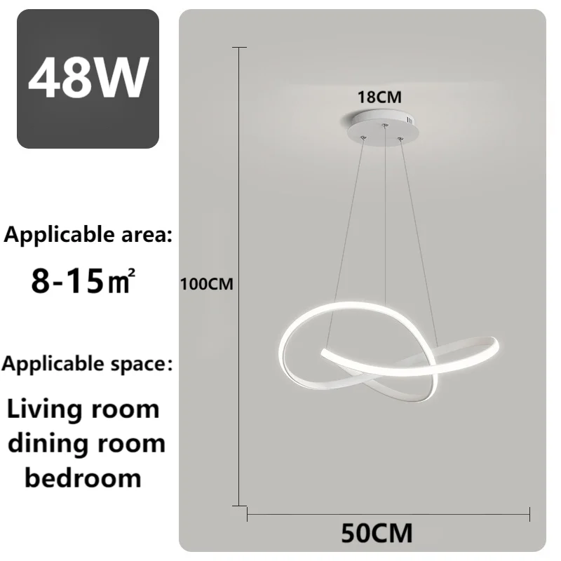 Lámpara de araña LED moderna para sala de estar, mesa de comedor, diseño creativo nórdico, lámpara colgante de techo para dormitorio, cocina, loft 