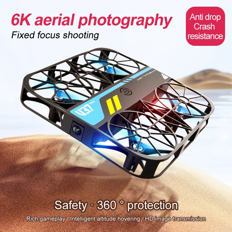 4D-V37 Mini Pocket Drone Altitude Hover Aerial Photograph 2.4G WiFi HD Image Transmission FPV RC Quadcopter Drone with 4K Camera Leedoar