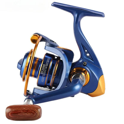 Newest Fishing Reel with 13+1BB 5.2:1 Metal Spool Spinning Wheel Gear Ratio High Speed Casting Fishing Reel Leedoar