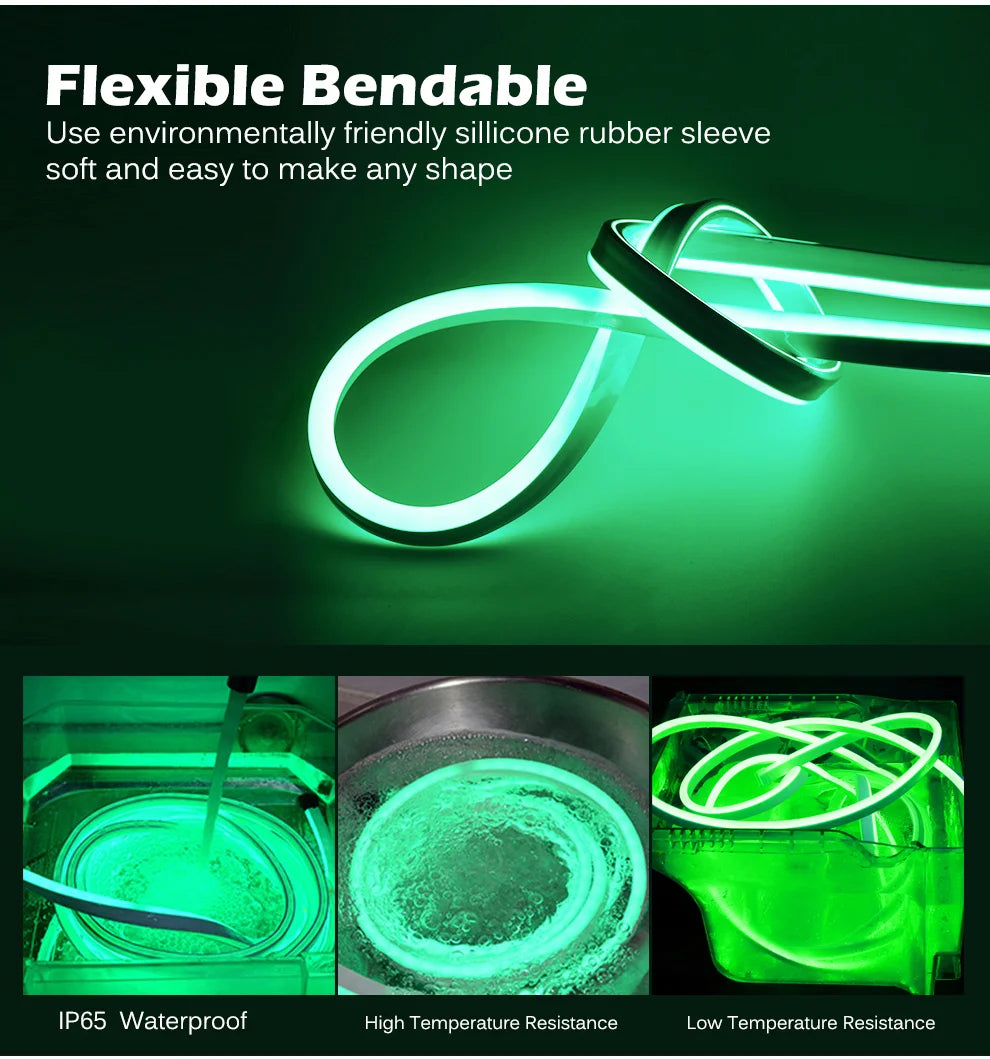 12V LED Flexible Silicone Neon Light Strip Set