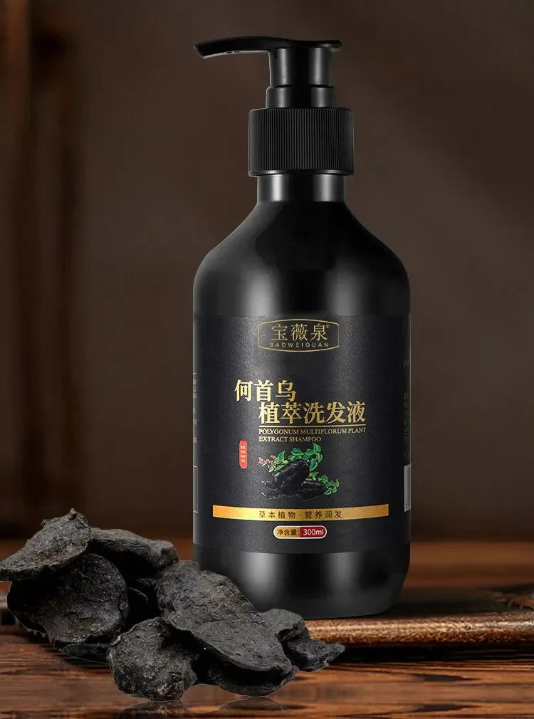 500ml Herbal Polygonum Multiflorum Shampoo Oil Control, Dandruff Control, Itchy Relief Shampoo for Men and Women Leedoar