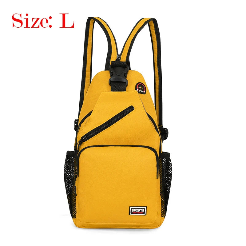 2023 New Arrival Women's Chest Bag Wholesale INS Trendy One Shoulder Backpack Multi Functional Men Green Beige Black Red Package Leedoar