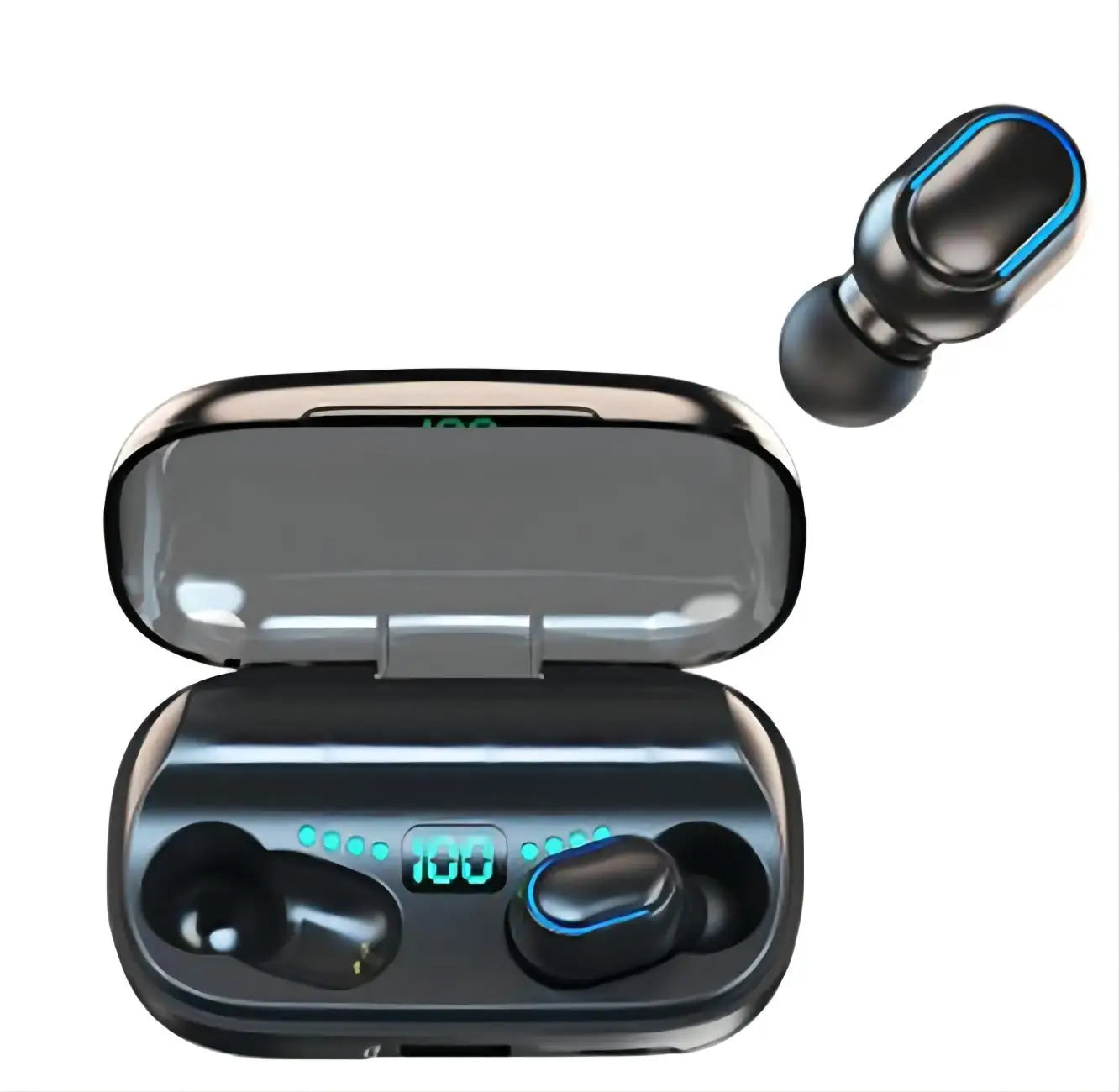 T11 Earphone Bluetooth 5.1 TWS Sports Outdoor Bluetooth Headset Wireless Headphones Ear For Smart Phone Fone TG11 PK F9 V9 E6s Leedoar