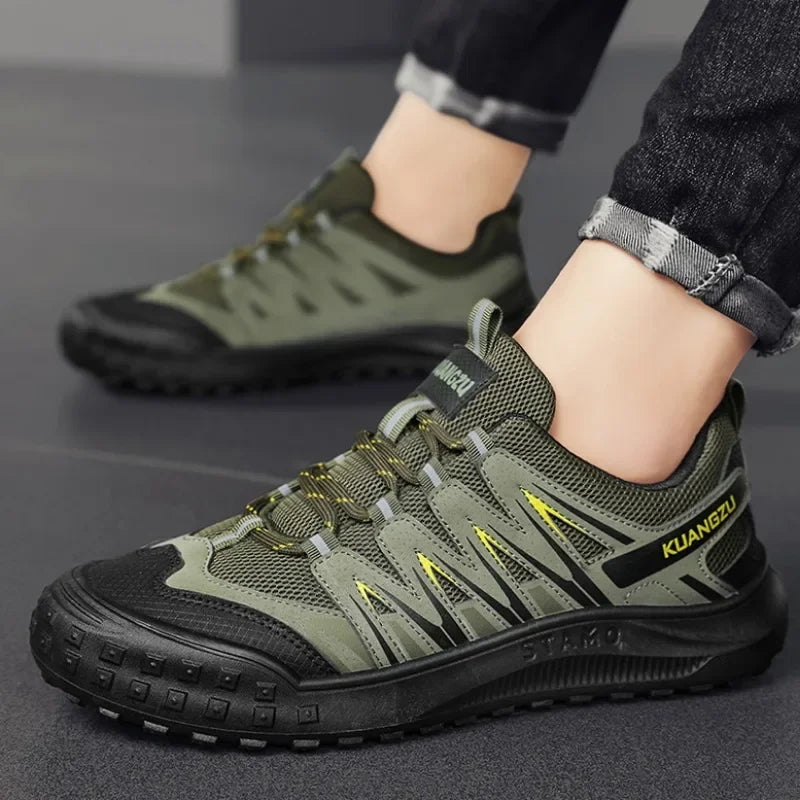 Shoes for Men 2023 New Fashion Casual Shoes Breathable and Comfortable Sports Outdoor Hiking Wearresistant Men's Walking Shoes Leedoar