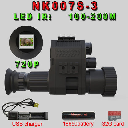 Digital Hunting Camera Laser IR Night Vision Scope Monocular 1080P 400M Travel Infrared Camcorder Support Photo Video Recording Leedoar