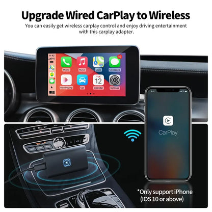 Mini Ai Box Andoroid Wireless CarPlay Android Auto YouTube Netflix Customize Portable Car Multimedia Fits For 98% Cars Leedoar