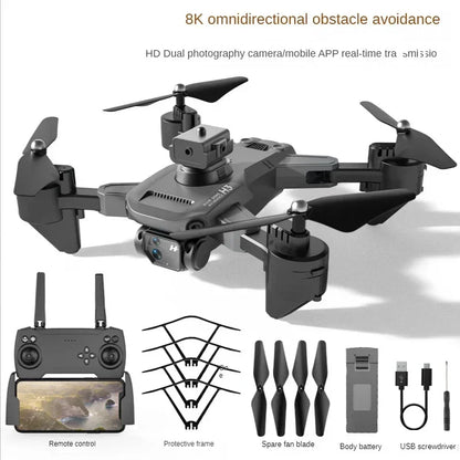 A12 Pro Aerial UAV 4k Dual Camera Wifi FPV Avoidance Obstacle and Optical Flow Rc Quadcopter Dron Rc Helicopter Aircraft Toy Leedoar