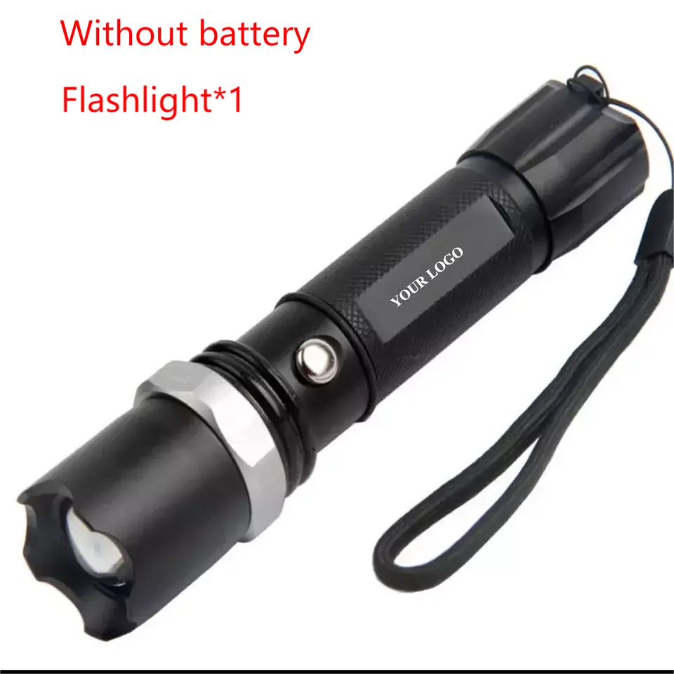 New LED Charging Zoom Aluminum Alloy Outdoor Waterproof Strong Light Multi-Function Household Portable Flashlight Leedoar