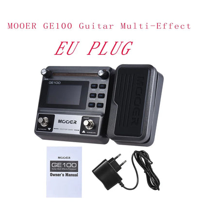 Mooer Ge100 Pe100 Compresor Efectos Sintetizador Pedal de Guitarra Procesadores Multiefectos Pedal Metrónomo 180S Loop Grabación 