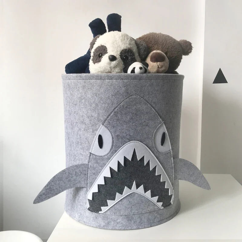 Sundry Folding Storage Cotton Animal Storage Basket Cabinet Family Quay Basket Container Children Toys Clothing Shoes Organizer Leedoar