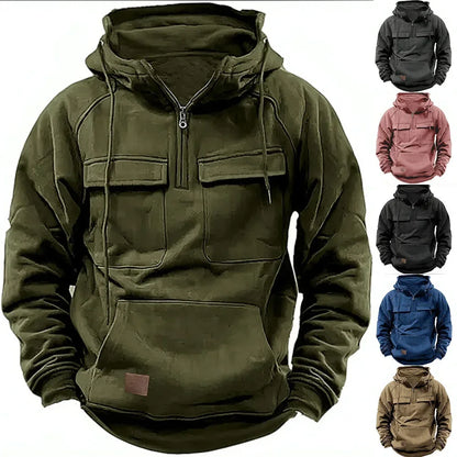 US Tactical Polar Fleece Military Warm Windproof Hiking Jackets Sweater Hood Men's Hooded Thickened Thermostatic Outdoor Sports Leedoar