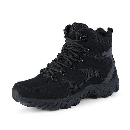 Upgraded Tactics Combat Training Boots Male Outdoors Camping Anti-wear Rapid Response Hiking Shoes Fishing Hunting Sneakers Men Leedoar