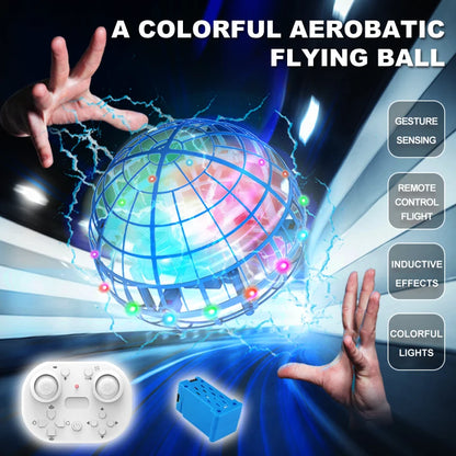 Remote Control Mini Drone UFO Drone Hand Operated 2.4G RC Quadcopter 3D Flip Magic Tricks Flying Ball Toys With Fancy Lights Leedoar